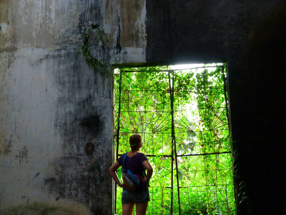 Cambodia Abandoned Pepsi Factory Doorway