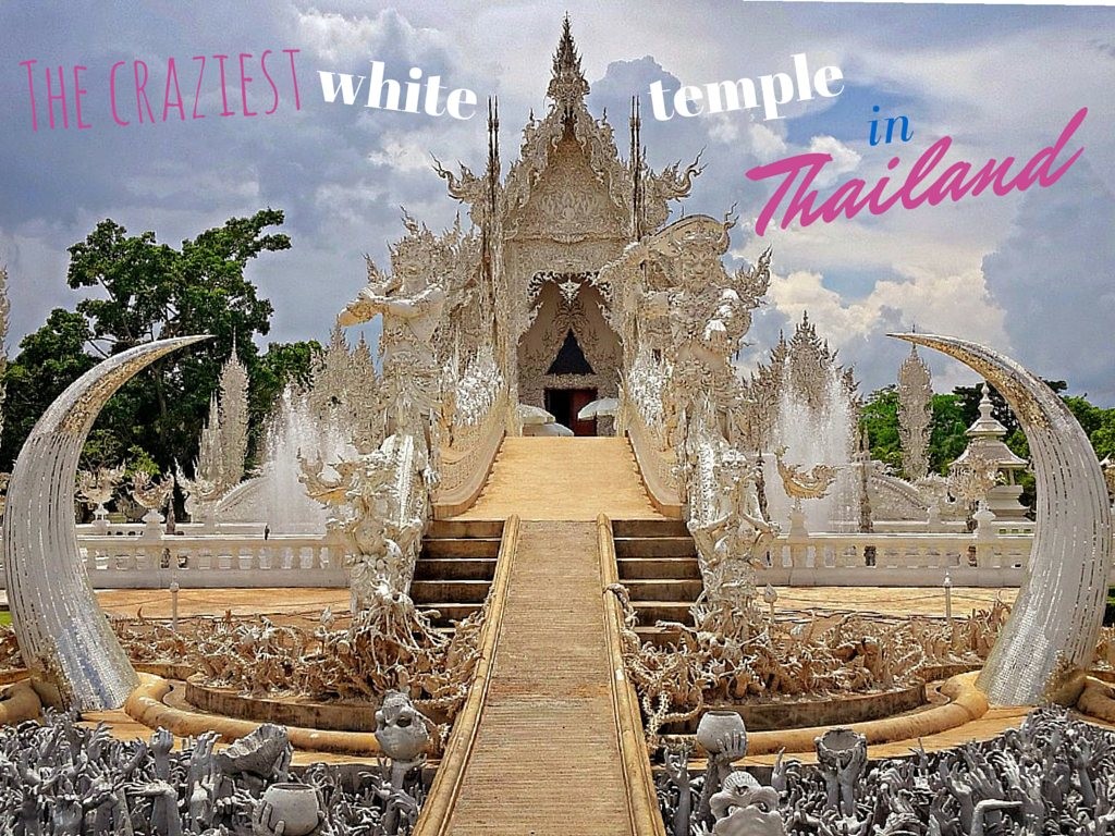 The craziest white temple in Thailand