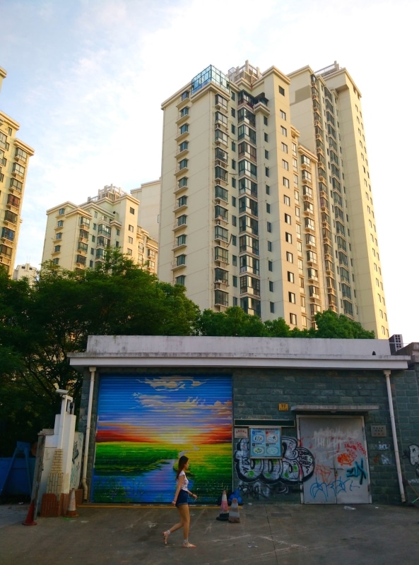 Rainbow Street Art in Shanghai