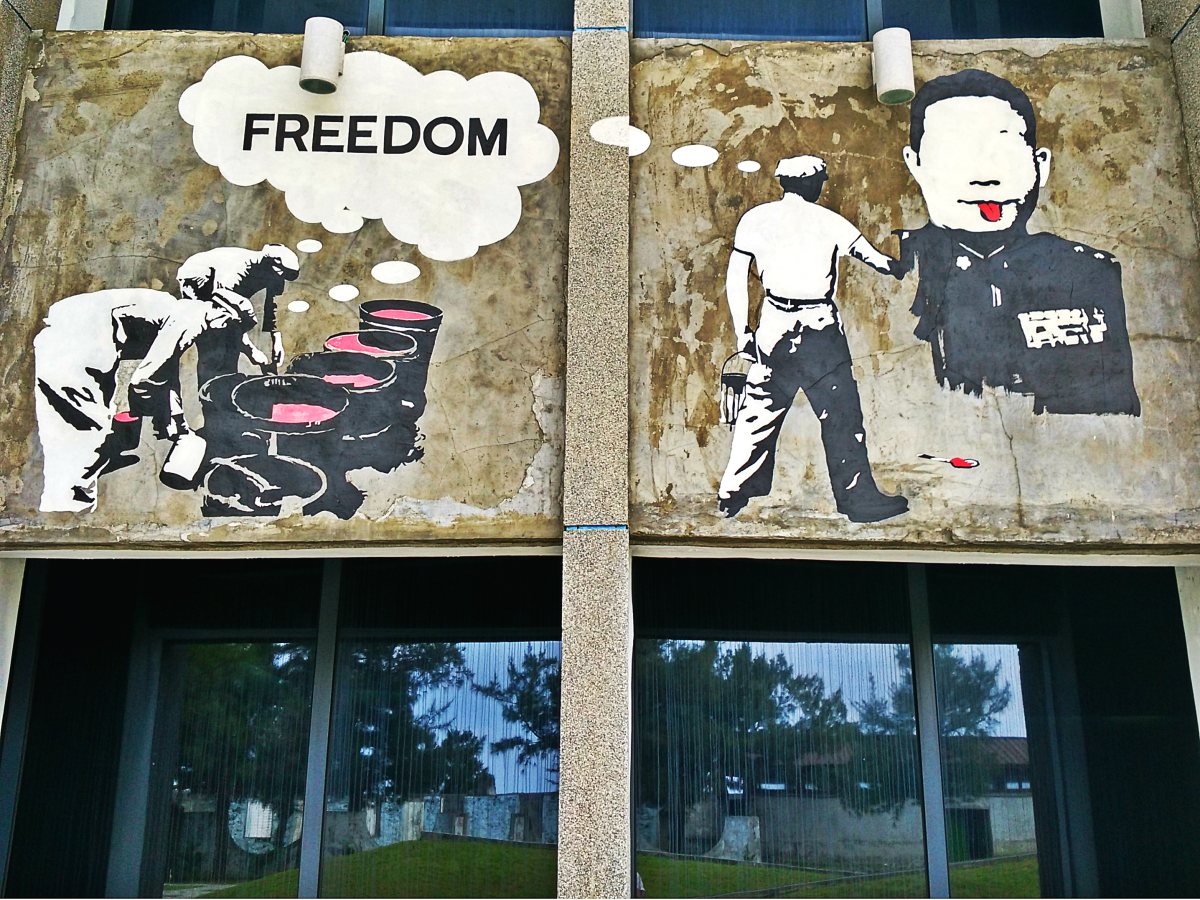 Green Island Prison Graffiti Freedom