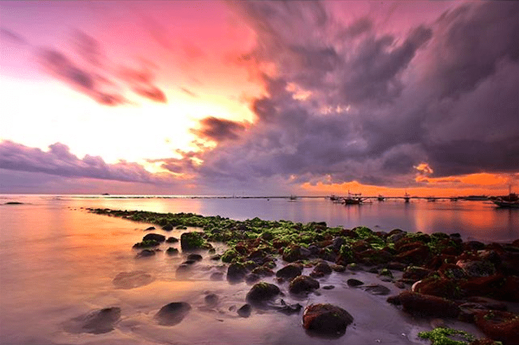 Sunrise at Sanur beach Bali Indonesia by aworldtotravel