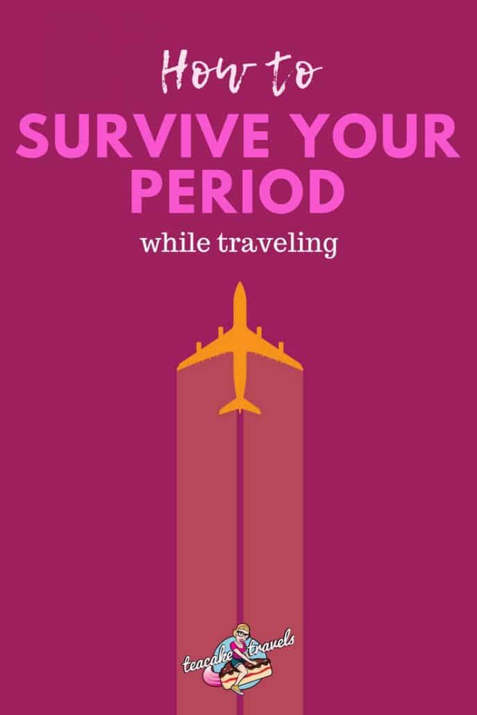 Here's how to survive your period while traveling on your period! You'll find tons of period tips and tricks here and some awesome menstrual products that are going to make you life a whole lot easier. Travel stress-free, be prepared and go be the adventurous woman you really are!