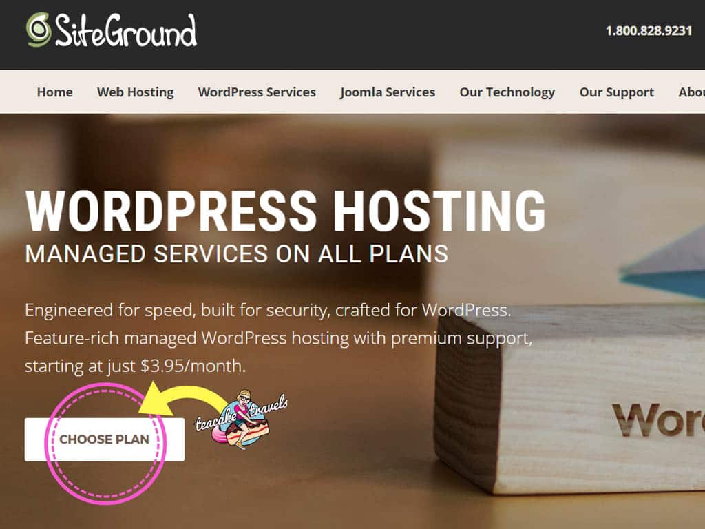 Create a travel blog with Siteground