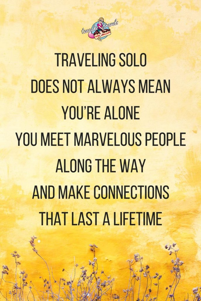 Inspirational solo female travel quotes about traveling alone