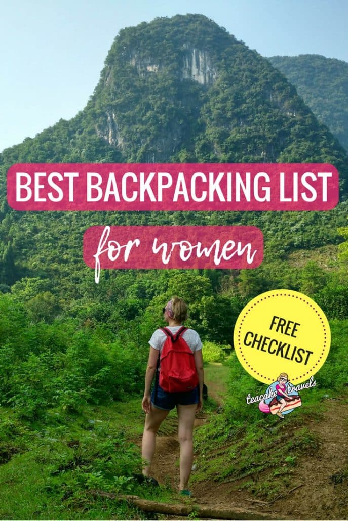 backpacking gear list