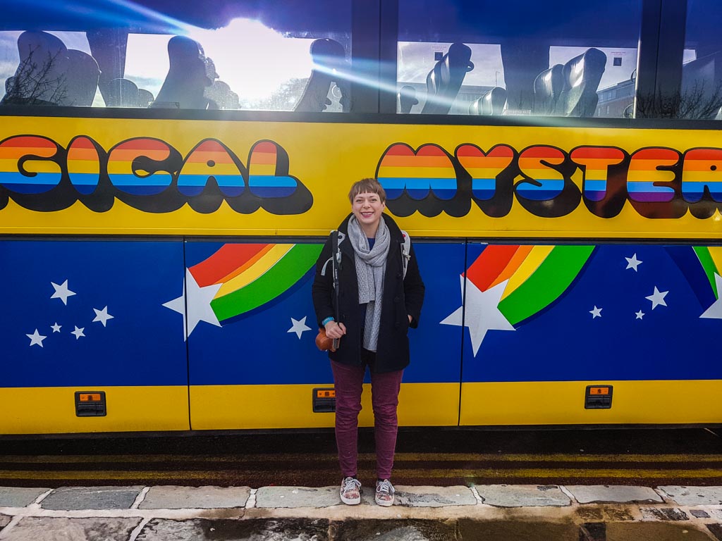 The Beatles Magical Mystery Tour Bus in Liverpool