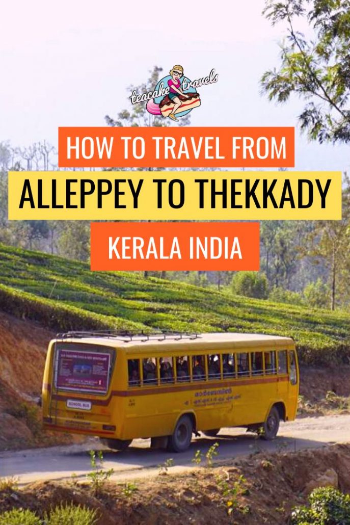 How to travel from Alleppey to Thekkady in Kerala India