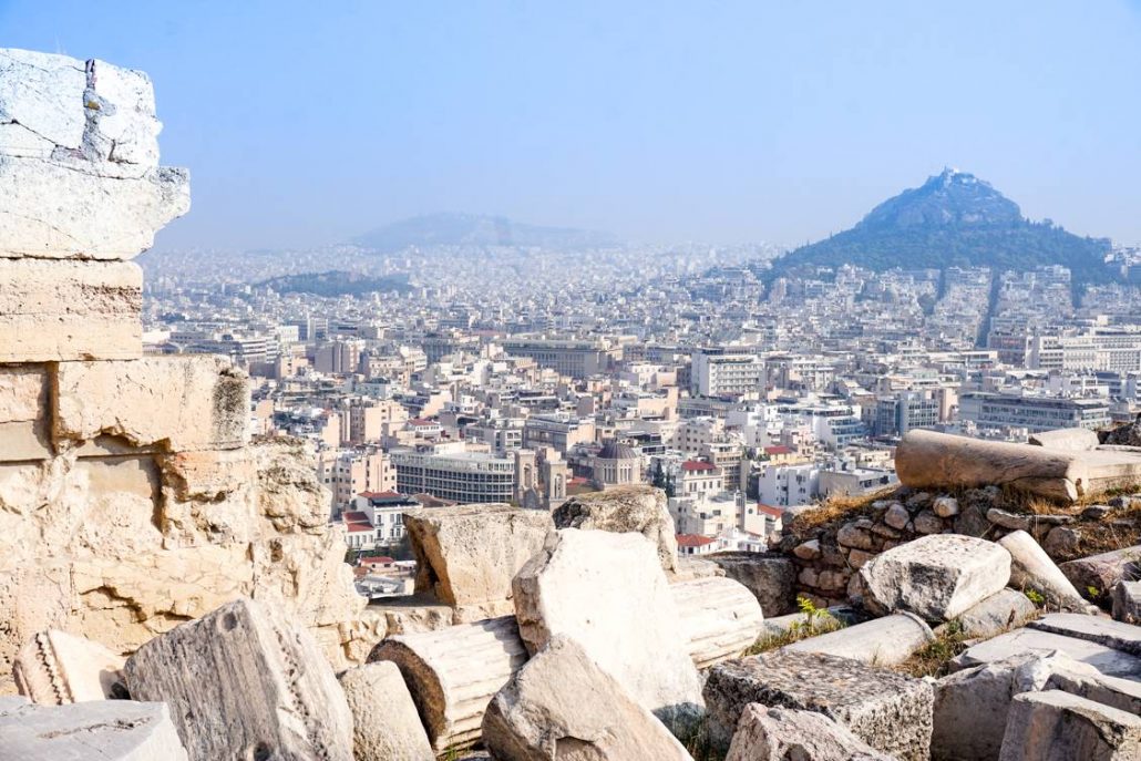 Photo of Athens Greece from the Parthenon lookout