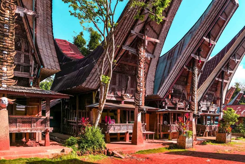 The unique wooden houses in Tana Toraja Regency