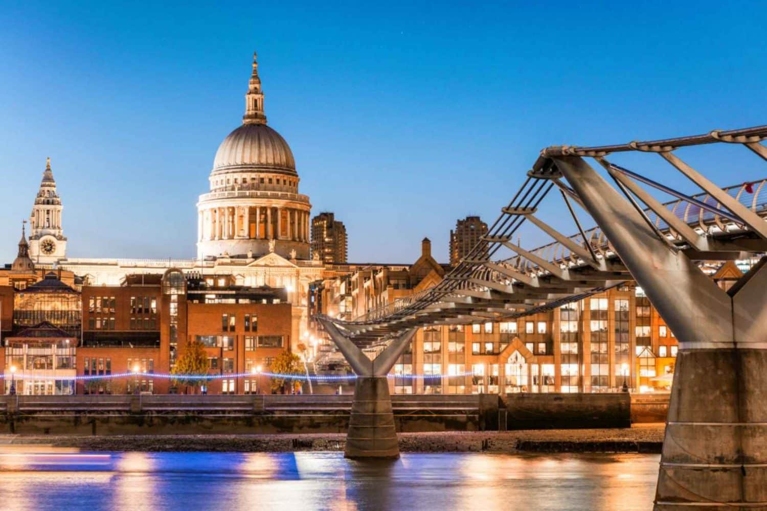 St Paul's Cathedral and Millennium Bridge are great sights to see during 24 hours in London